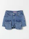Miss Blumarine Short  Kids Color Denim In Denim