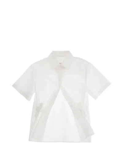 Miss Blumarine Kids' Short-sleeve Shirt In White