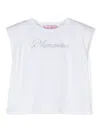 Miss Blumarine Shoulder-pads Tank Top In White