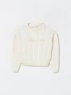 Miss Blumarine Sweater  Kids Color Yellow Cream In Animal Print