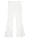 Miss Blumarine Tailored Flared Trousers In White