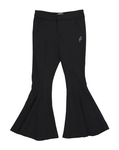 Miss Blumarine Babies'  Toddler Girl Pants Black Size 6 Viscose, Polyamide, Elastane