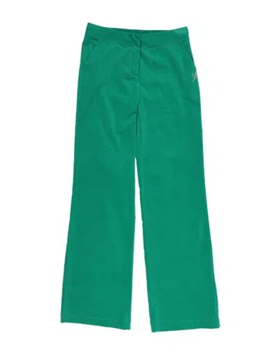 Miss Blumarine Babies'  Toddler Girl Pants Emerald Green Size 6 Cotton, Elastane In Animal Print
