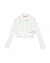 Miss Blumarine Toddler Girl Shirt Ivory Size 6 Polyamide, Polyester, Elastane In White