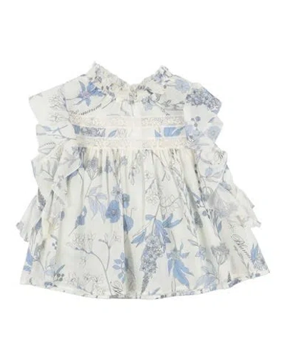 Miss Blumarine Babies'  Toddler Girl Shirt White Size 4 Cotton, Elastane