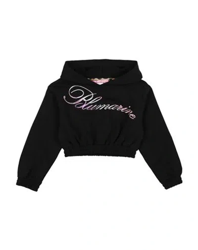 Miss Blumarine Babies'  Toddler Girl Sweatshirt Black Size 4 Cotton, Elastane