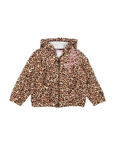 MISS BLUMARINE MISS BLUMARINE TODDLER GIRL SWEATSHIRT BROWN SIZE 3 COTTON, ELASTANE