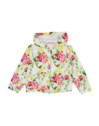 Miss Blumarine Babies'  Toddler Girl Sweatshirt Off White Size 3 Cotton, Elastane In Multi