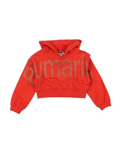 Miss Blumarine Babies'  Toddler Girl Sweatshirt Orange Size 4 Cotton, Elastane In Red