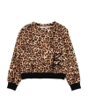 Miss Blumarine Toddler Girl Sweatshirt Sand Size 6 Cotton, Elastane In Multi