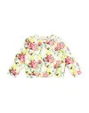 Miss Blumarine Toddler Girl Sweatshirt White Size 3 Cotton, Elastane In Multi