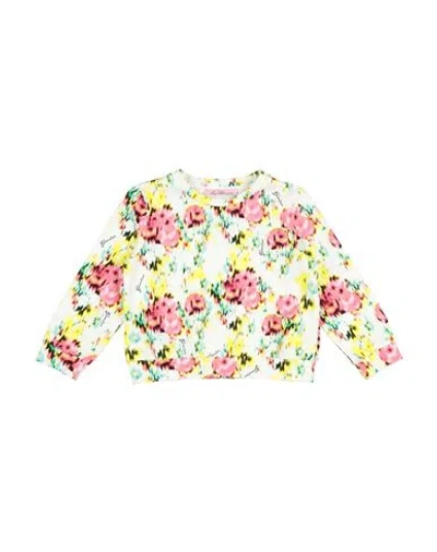 Miss Blumarine Babies'  Toddler Girl Sweatshirt White Size 3 Cotton, Elastane In Multi