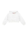 Miss Blumarine Toddler Girl Sweatshirt White Size 4 Cotton, Elastane In White