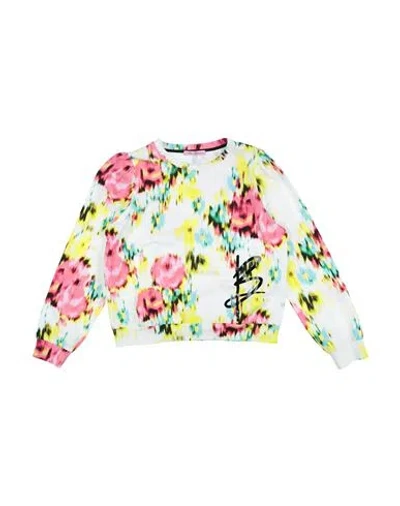 Miss Blumarine Babies'  Toddler Girl Sweatshirt White Size 6 Cotton, Elastane In Multi