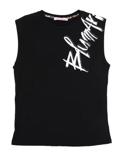 Miss Blumarine Babies'  Toddler Girl T-shirt Black Size 4 Cotton