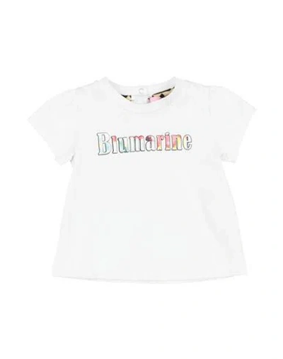 Miss Blumarine Babies'  Toddler Girl T-shirt White Size 3 Cotton, Elastane