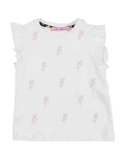 Miss Blumarine Babies'  Toddler Girl T-shirt White Size 3 Cotton, Elastane