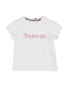 Miss Blumarine Toddler Girl T-shirt White Size 3 Cotton, Elastane In White
