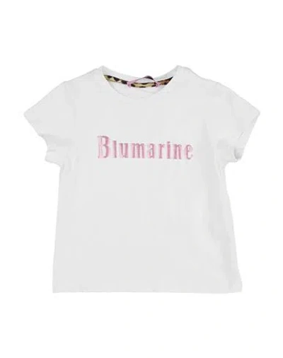 Miss Blumarine Babies'  Toddler Girl T-shirt White Size 3 Cotton, Elastane