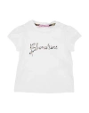 Miss Blumarine Toddler Girl T-shirt White Size 3 Cotton, Elastane In White