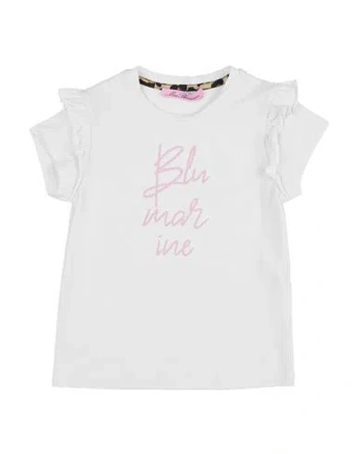 Miss Blumarine Babies'  Toddler Girl T-shirt White Size 3 Cotton, Elastane