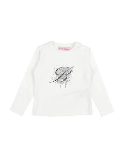 Miss Blumarine Babies'  Toddler Girl T-shirt White Size 4 Cotton, Elastane