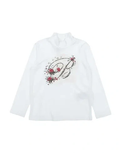 Miss Blumarine Babies'  Toddler Girl T-shirt White Size 3 Cotton, Elastane