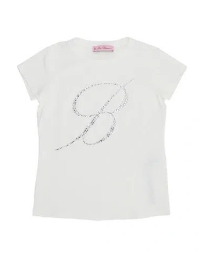 Miss Blumarine Babies'  Toddler Girl T-shirt White Size 4 Cotton, Elastane
