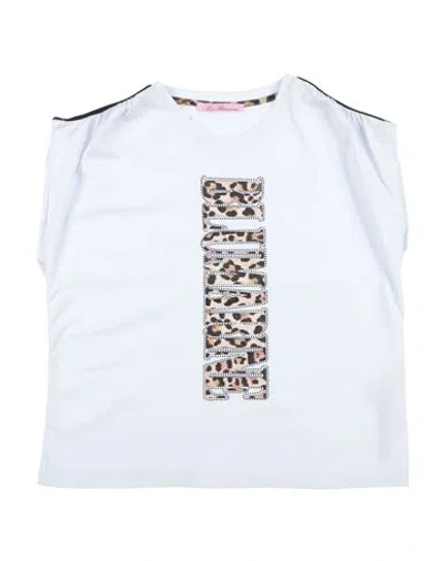 Miss Blumarine Babies'  Toddler Girl T-shirt White Size 6 Cotton, Elastane