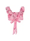 Miss Blumarine Top Butterflies In Pink
