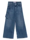 Miss Blumarine Wide-leg Jeans In Blue