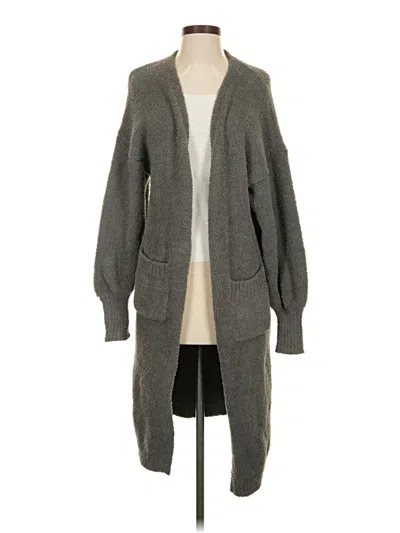 Pre-owned Miss California Cardigan Sweater In Gray