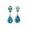 Miss Cecilia Women's Ariel Sea Blue Earrings