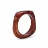 Miss Cecilia Women's Brown Sculpted Square Bangle In Brown