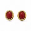 Miss Cecilia Women's Camille Studs In Red In Red