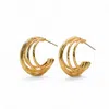 Miss Cecilia Women's Gold Aurelia Hoops In Gold