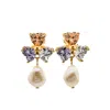 Miss Cecilia Women's Gold Cecilia Fresh Water Pearl Earrings In Gold
