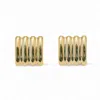 Miss Cecilia Women's Gold Classic Bar Studs In Gold