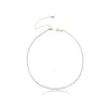 Miss Cecilia Women's Gold Evelyn Pearl Choker In Gold