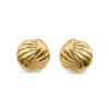 Miss Cecilia Women's Gold Gilded Twist Earrings