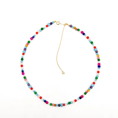 Miss Cecilia Women's Gold Grazia Natural Stone Necklace