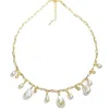 Miss Cecilia Women's Gold Isla Fresh Water Pearl Necklace In Gold