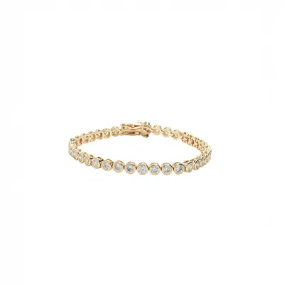 Miss Cecilia Women's Gold / Silver Bubble Tennis Bracelet In Multi