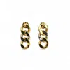 Miss Cecilia Women's Gold / Silver Gold And Silver Chain Drop Earrings