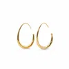 Miss Cecilia Women's Gold Slim Hoops Earrings