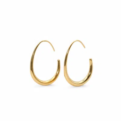 Miss Cecilia Women's Gold Slim Hoops Earrings