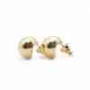 Miss Cecilia Women's Gold Small Dome Hoop Earrings