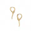 Miss Cecilia Women's Gold Snake Hoop Earrings In Gold