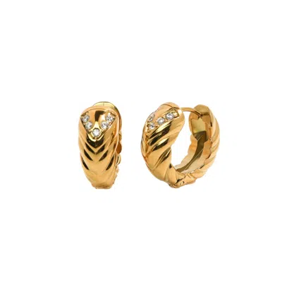 Miss Cecilia Women's Gold The Chevron Huggies