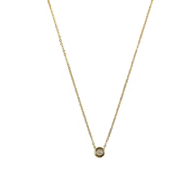 Miss Cecilia Women's Gold The Solitaire Necklace